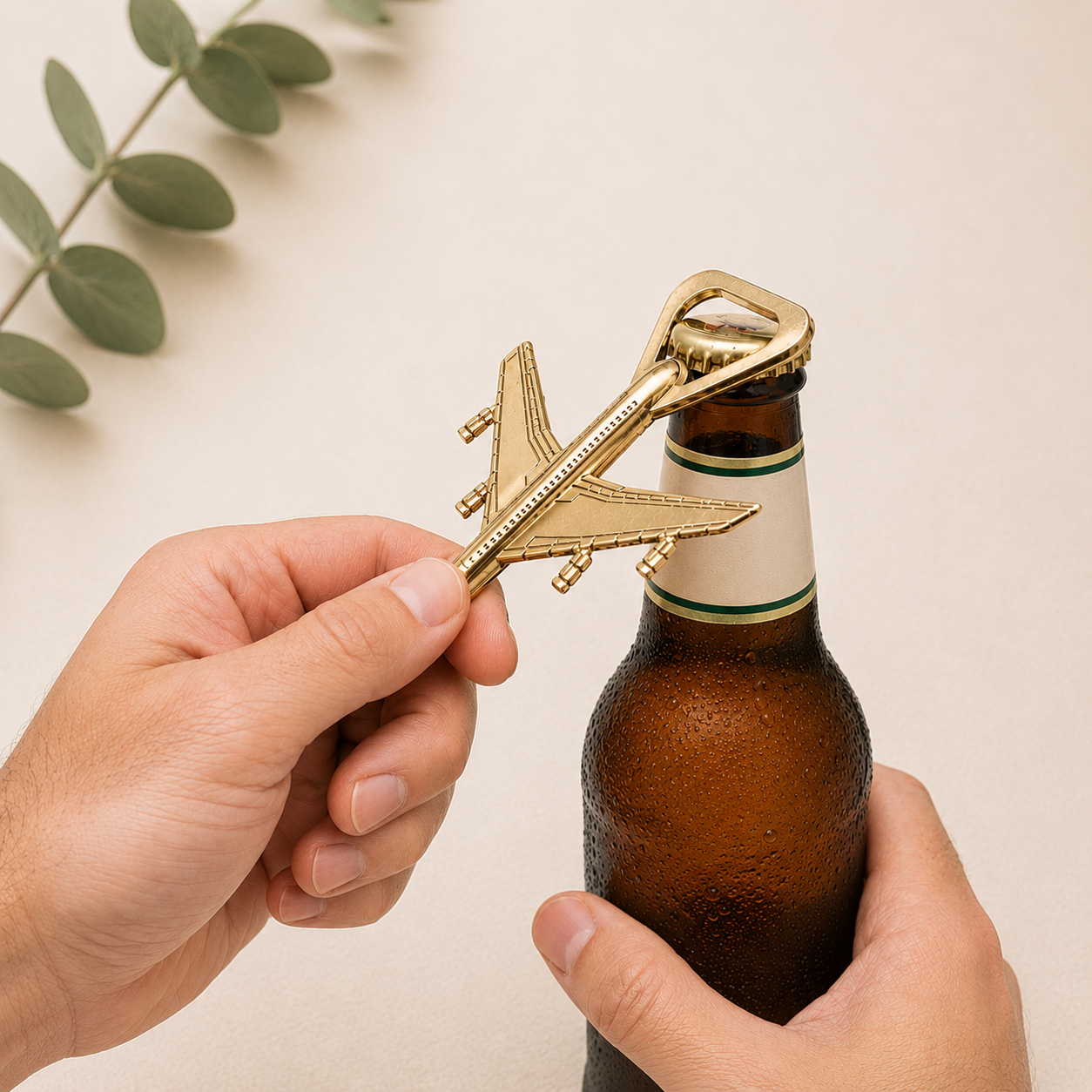 Metal Airplane Bottle Opener